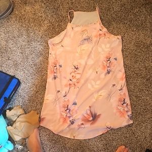 Medium pink spaghetti top